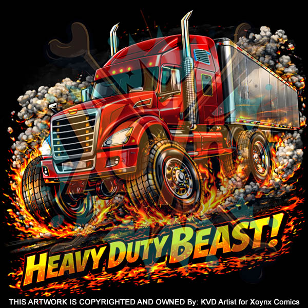 10 Long Haul Trucking Art Bundle Semi Truck Clipart PNG Designs Digital Download - Image 8