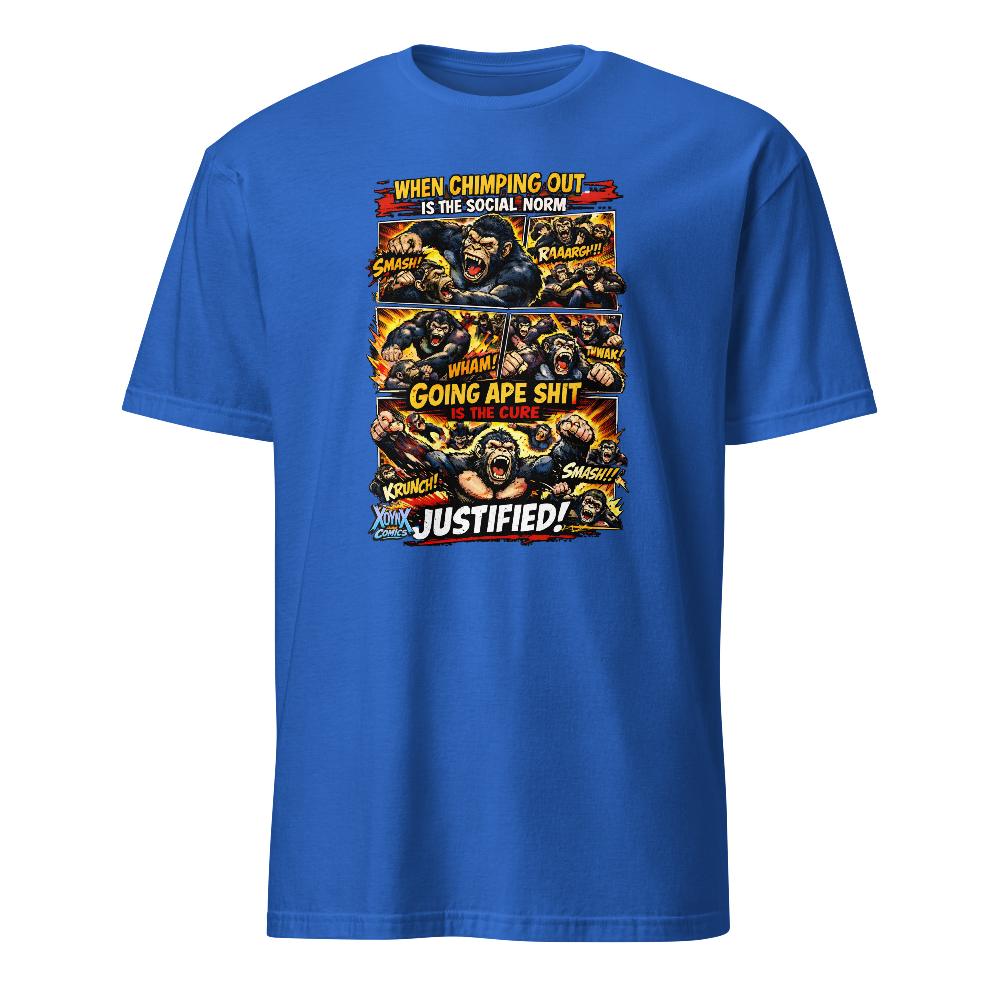 Chimping Out Comic Rage Art Social Disorder T-Shirt - Image 6
