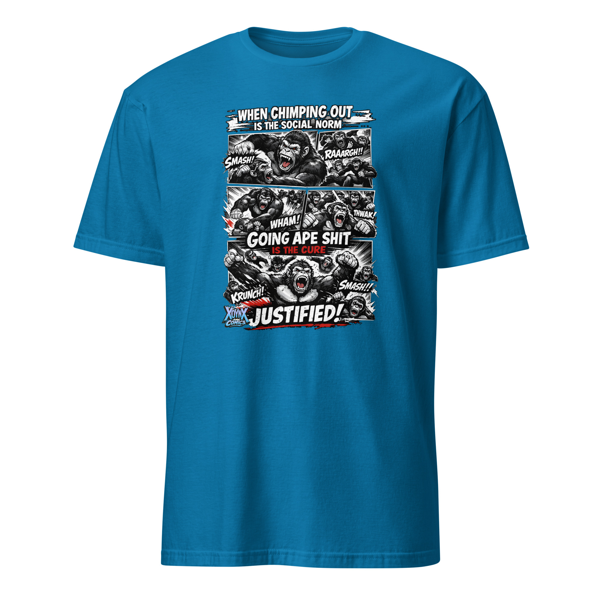 Chimping Out Comic Rage Art Social Disorder T-Shirt - Image 5