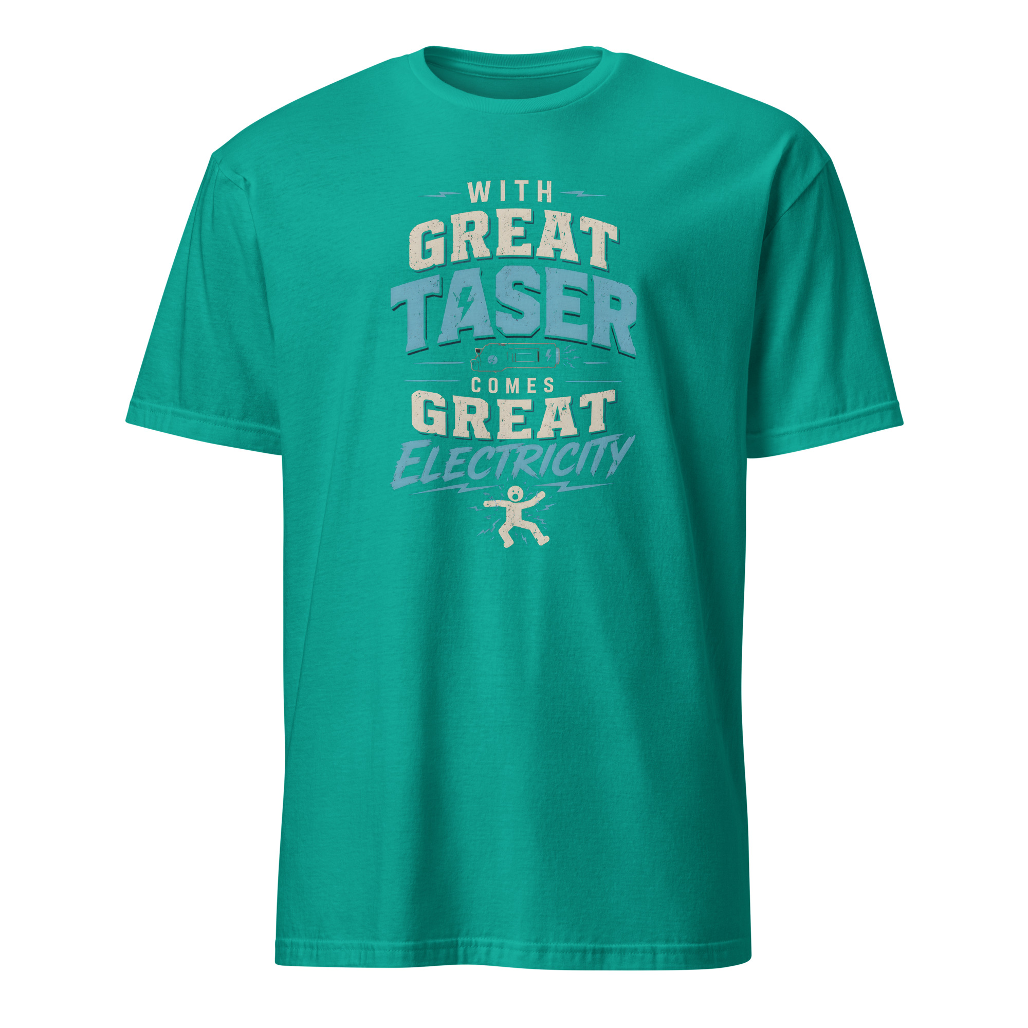 With Great Taser Comes Great Electricity Funny T-Shirt - Image 10