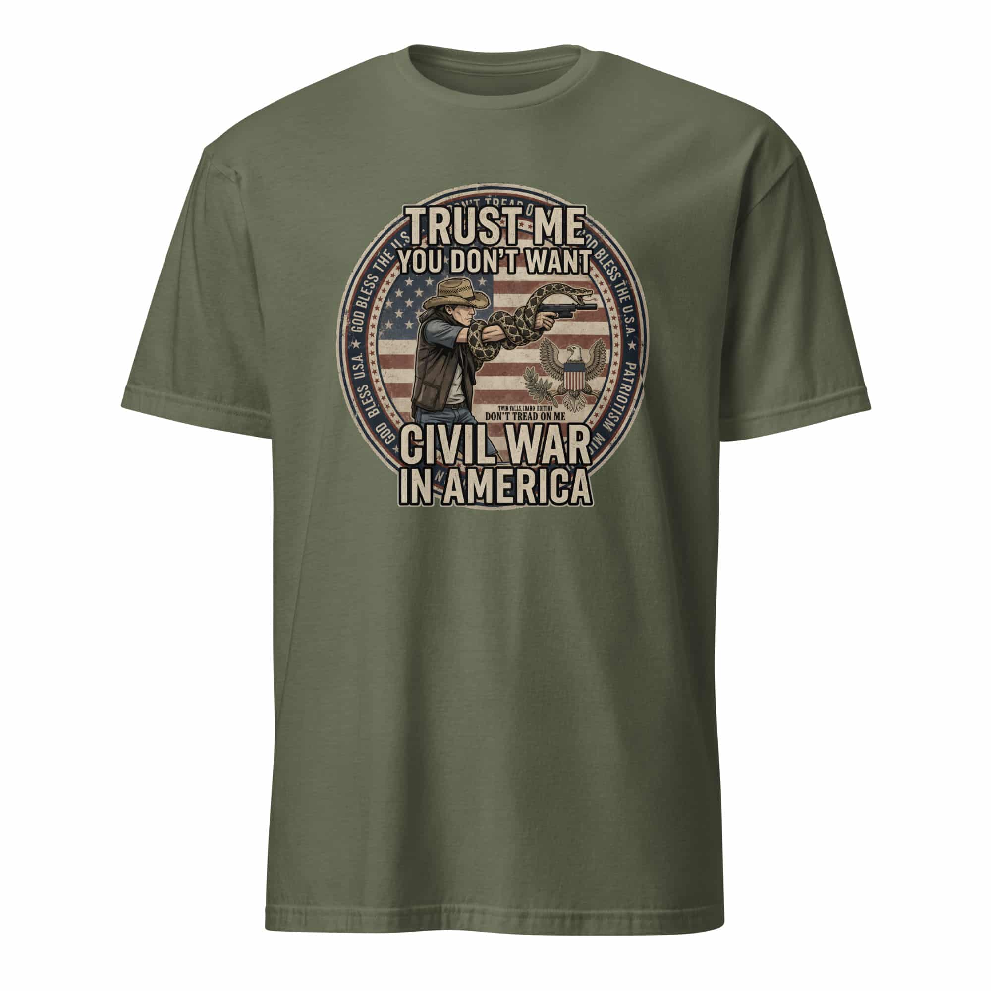 In-N-Out Shooter Shirt Twin Falls Idaho Edition Short-Sleeve T-Shirt - Image 8